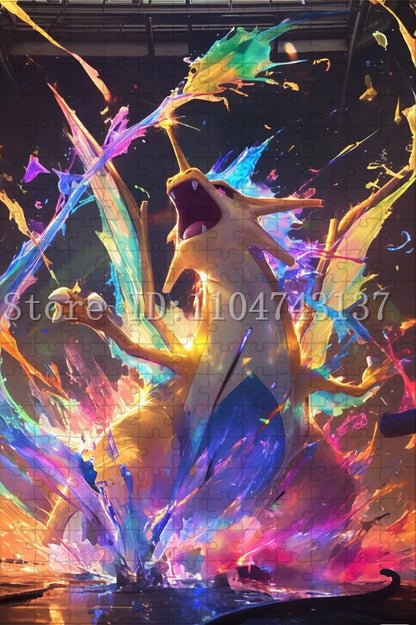 Pokemon Fantasy Jigsaw Puzzles Anime Character Pikachu Charmander Puzzles Intelligence Game Toys