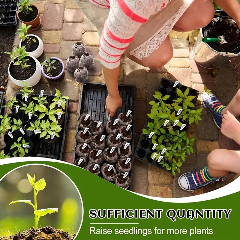 10-50PCS Planting Seedling Blocks Starter Plugs Nutrient Soil Compressed Peat Pellet Nursery Pot Greenhouse Garden Transplanting