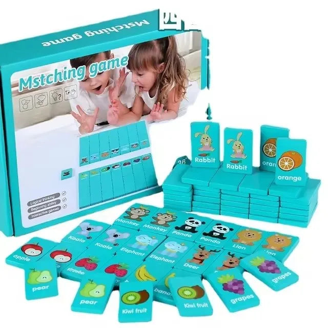 Kid Blocks Seaside Escape Mahjong Wooden Memory Solitaire Matching Game