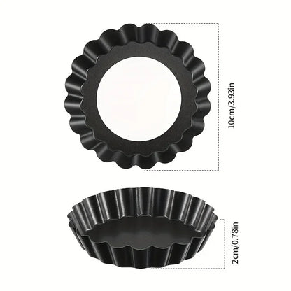Mini Tart Pans Small Cake Mold,With Removable Bottom,Nonstick Cake Pan,Round Quiche Pie Pan Set, Cupcake Muffin Mold Baking Tool