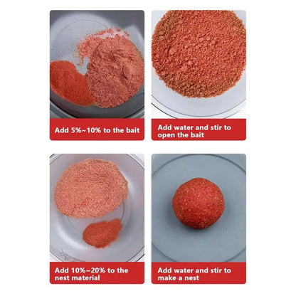 Fishing Scent Fishing Red Worm Powder Bait Scent Fish Attractants For Baits High Concentration Attractive Smell Fishing Bait