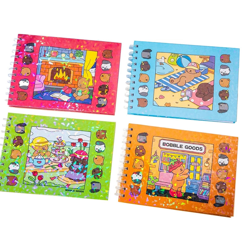 1Pc Cute Animal Coloring Book Kids Animal Theme Graffiti Painting Book Bobbie Goods Coloring Book Students Gifts random color