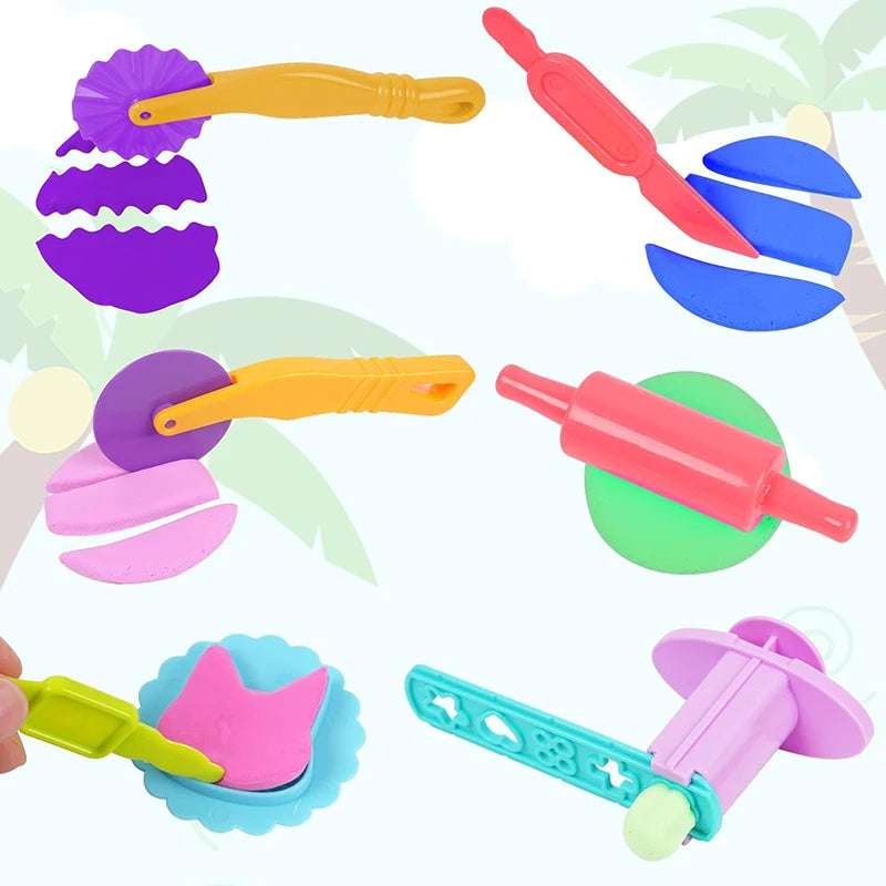 Funny Ice Cream Playdough Mold Kids DIY Toys 3D Rabbit Butterfly Popsicle Clay Dough Plasticine Mould Boys Girls Party Favor