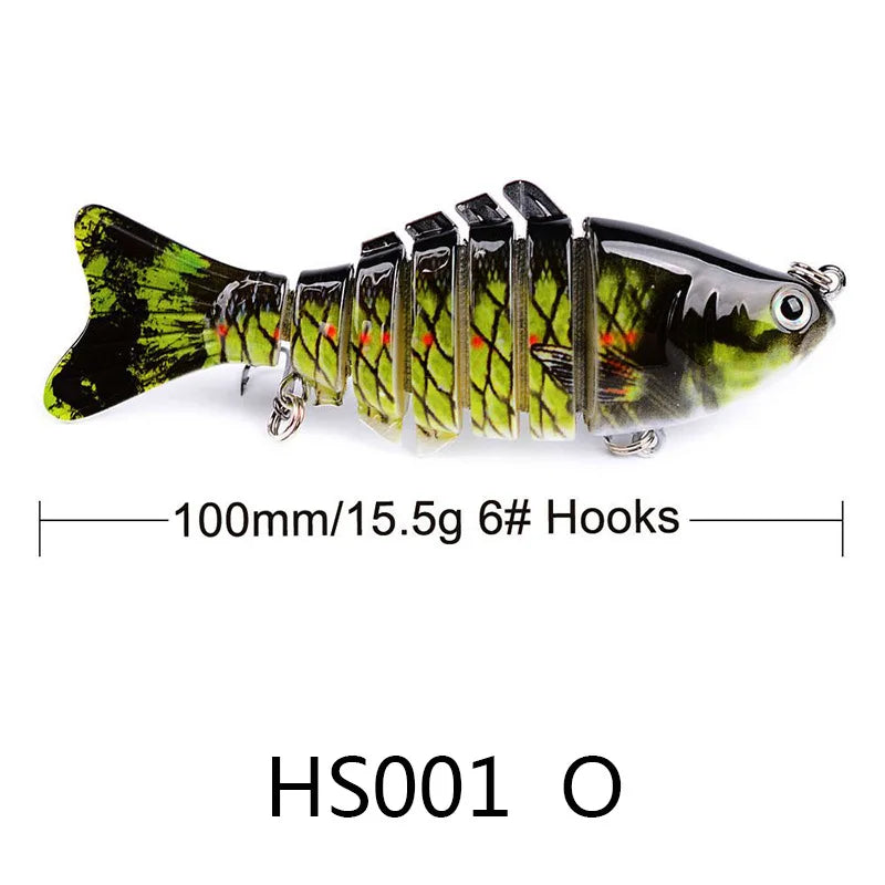 Mini Multi Jointed Swimbait Fishing Lure Flexible Fish Bait Bionic Crankbait Sinking Pesca Pike Bass Tackle