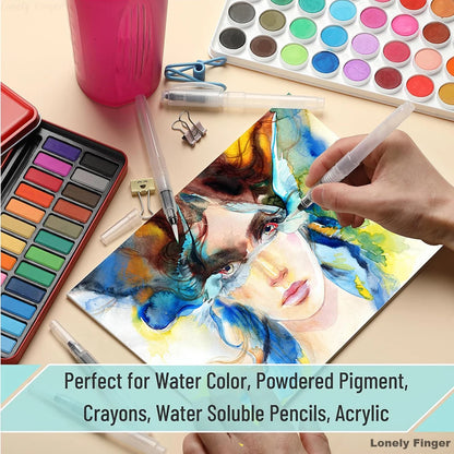 12 pcs Watercolor Brush Pens,Watercolor Brushes Set, Water Color Pens, Watercolor Brush Set, Refillable Brush Pen