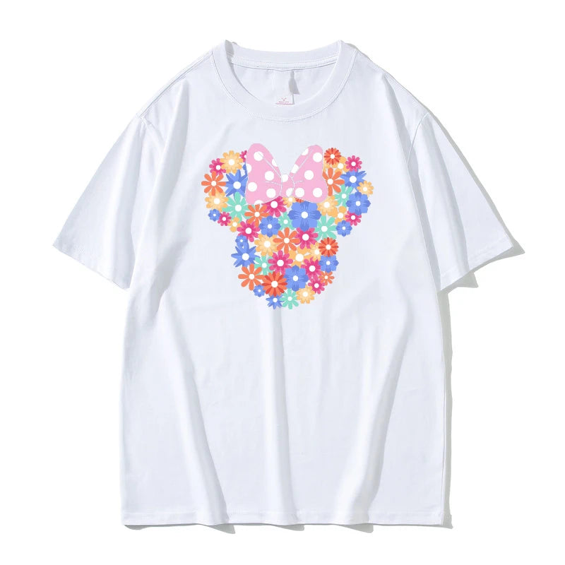Disneyland Summer Parent-child Clothing 2025 New Father and Daughter Travel Souvenir Casual High-end Fashion Short-sleeved Top