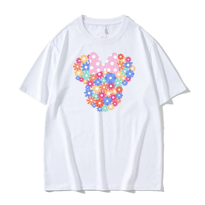 Disneyland Summer Parent-child Clothing 2025 New Father and Daughter Travel Souvenir Casual High-end Fashion Short-sleeved Top