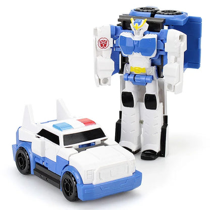 Transforming Toy Car Children 12cm Transformation Robot Kit Toys Models 2 In 1 One Step  Model Deformed Car Toy for Boy Gift