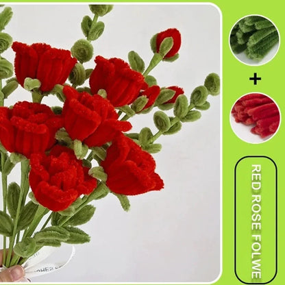 100pcs Colorful Chenille Stems Pipe Cleaners Kids Educational Toys Handmade Plush Tinsel Twist Sticks For DIY Craft Supplies