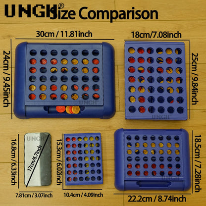 UNGH Foldable Connect 4 in A Line Board Game Classic Party Bingo Chess Family Game Toy Educational Toy for Kids Children