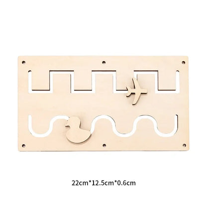 Diy Material Busy Board Accessories Montessori Teaching Aids Baby Early Education Learning Skill Toy Part Wooden Board Games