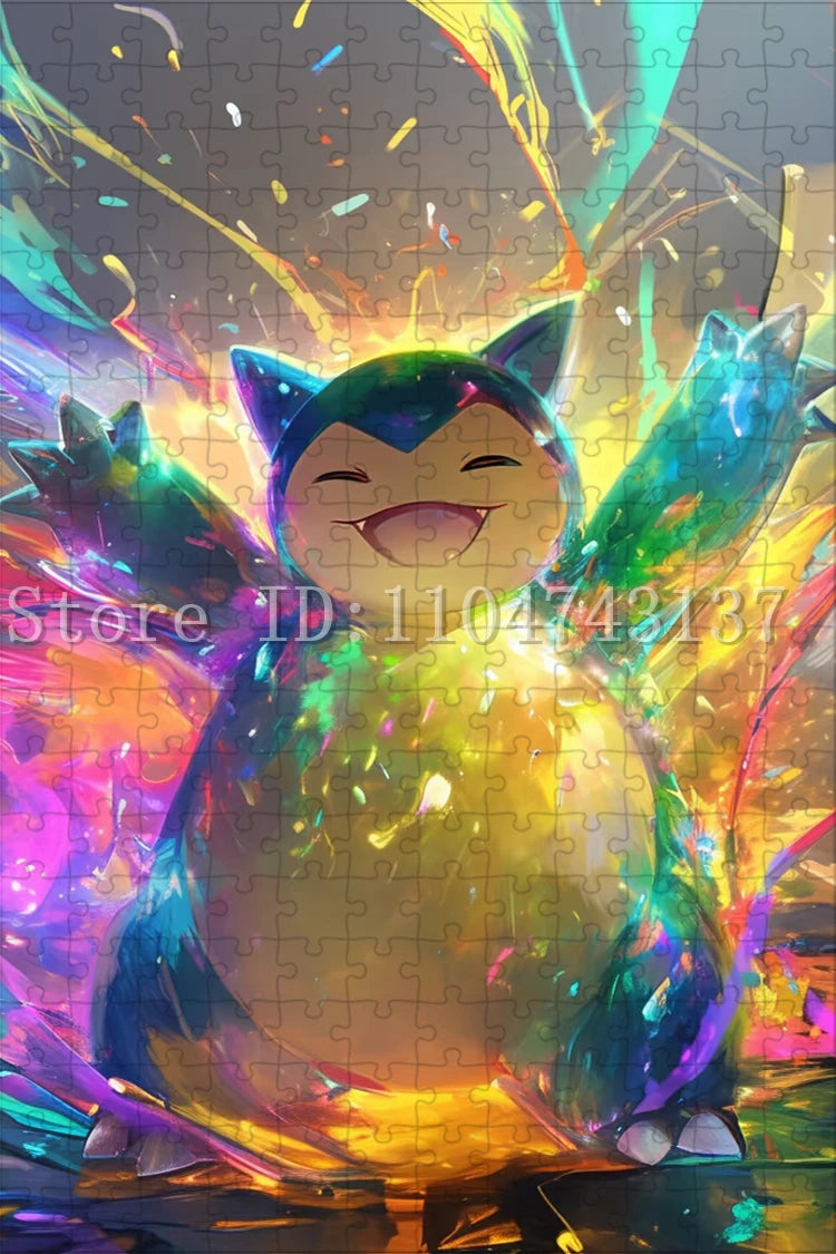 Pokemon Fantasy Jigsaw Puzzles Anime Character Pikachu Charmander Puzzles Intelligence Game Toys