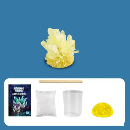 Display Cases Crystal Growing Kit Grow a Crystal Vibrant Colored Crystals DIY Educational Science Toys Easy-to-Follow Manual