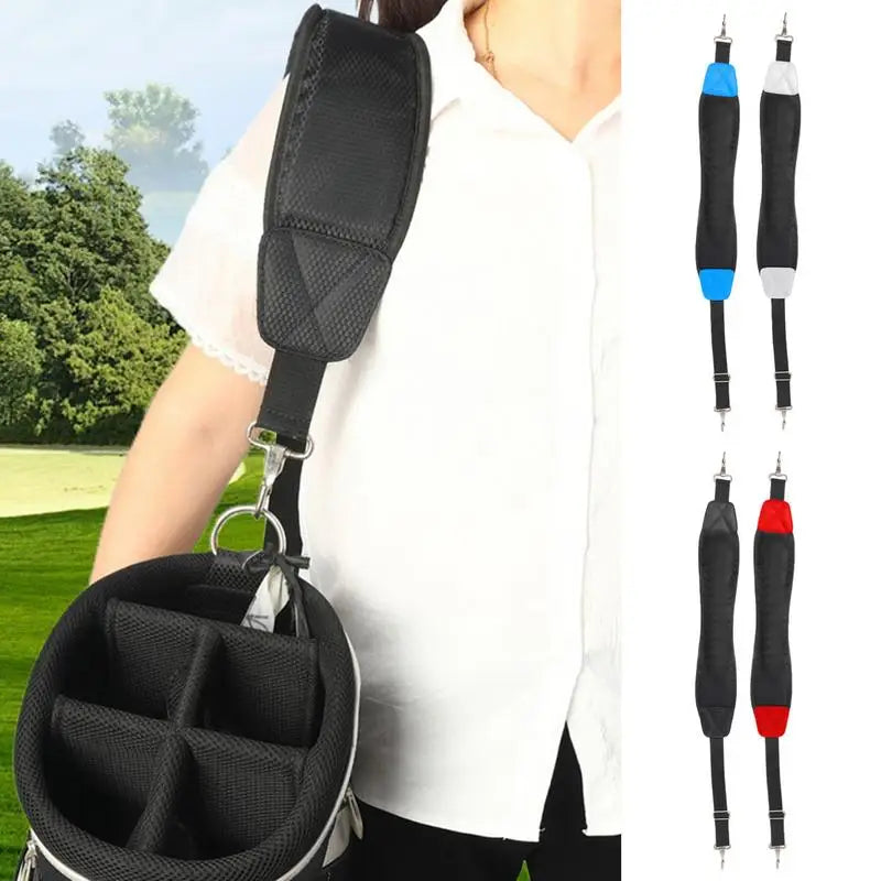 Golf Bag Straps Replacement Golf Bag Single Shoulder Strap Golf Bag Carry Strap Sturdy Thick Pad Straps Single Padded Adjustable