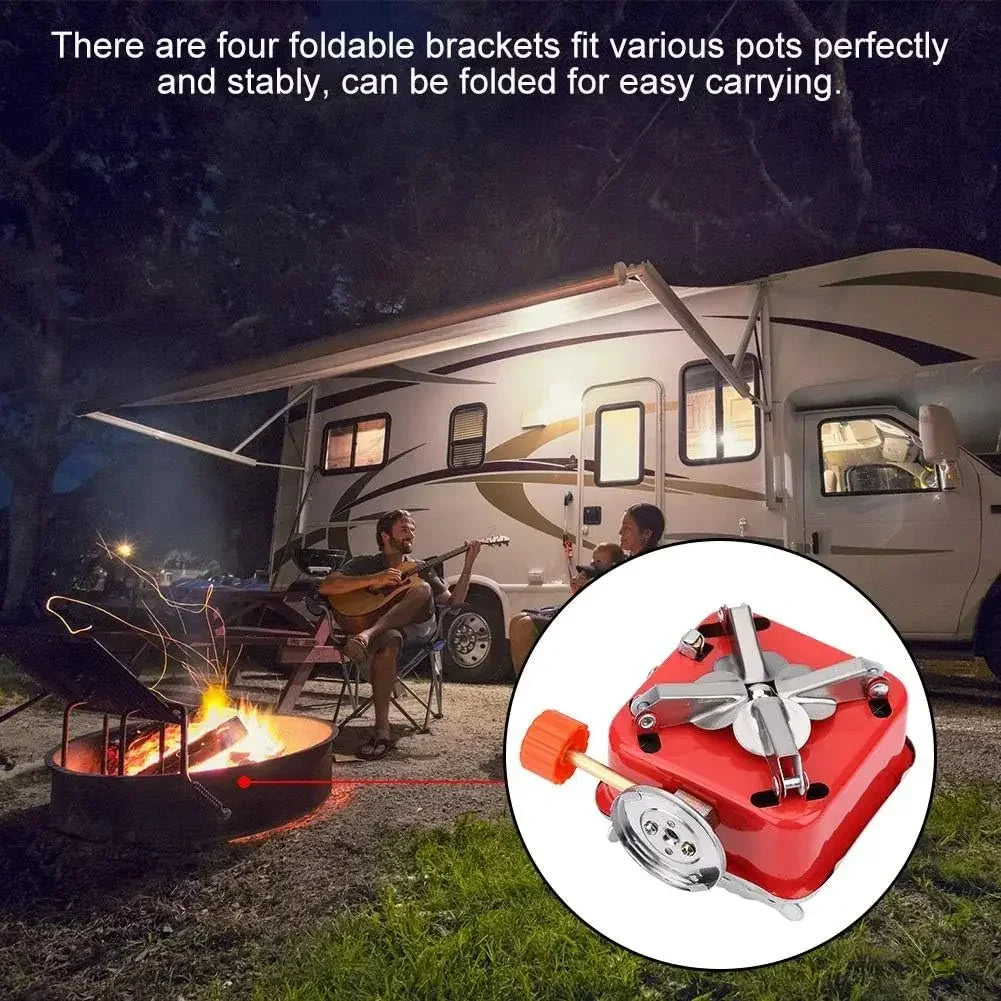 Portable Burner Camping Foldable Outdoor Gas Tank Stove for Backpacking Camping Hiking Picnic Camping Burner BBQ Grill