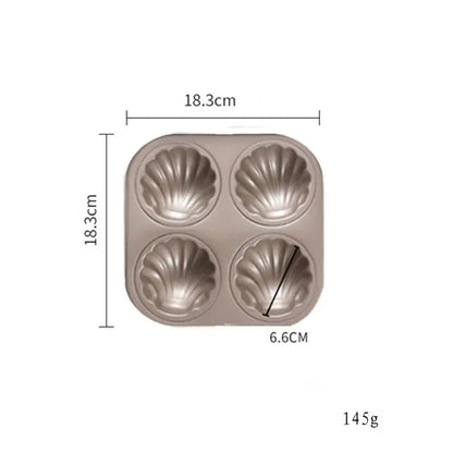 Shell Shape Baking Mold Nonstick Biscuit Madeleine Tray Pan Carbon Steel Chocolate Cookie Cake Mould Bakeware For Kitchen