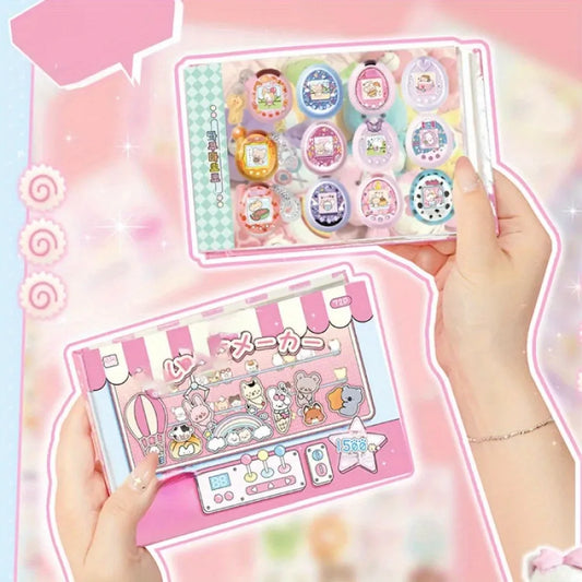 1500 sheets of various patterns mini theme cartoon retro style DIY planner decoration base scrapbook materials sticker art