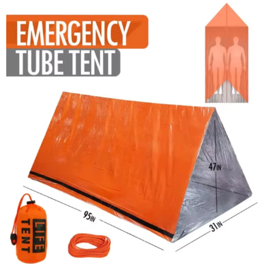 2 Person Emergency Tent  Waterproof Camping Travel Pergola Family Campaign House Tourist Tents Cool Gear Equipment Coat