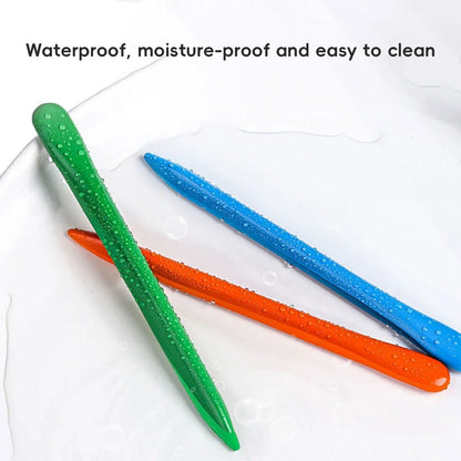 12-36 Color Washable Crayons Non-Toxic Erasable Triangular Grip Art Supplies Toddler Safe Oil Pastels for Drawing Coloring Gifts
