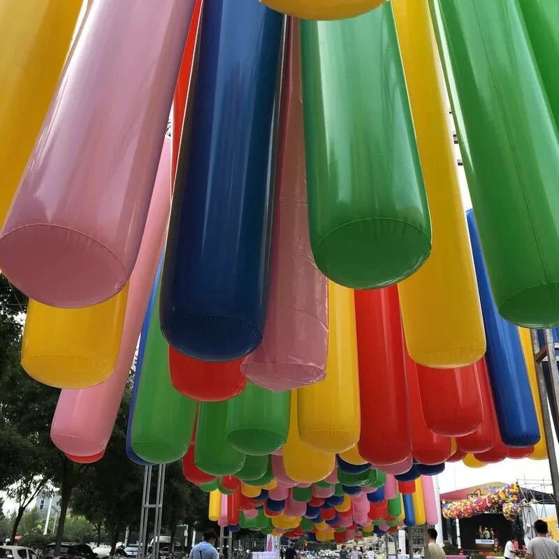 10/5PCS PVC Inflatable Cheering Stick Cylinder Pool Noodles Jumbo Outdoor Games Kids Adults Carnival Field Day Party Supplies