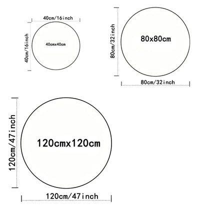 Tree of Life Round Rug Nature Mandala Rug Ancient Spiritual Decor Carpet Meditation Space Rug Washable and Non Slip Floor Mat