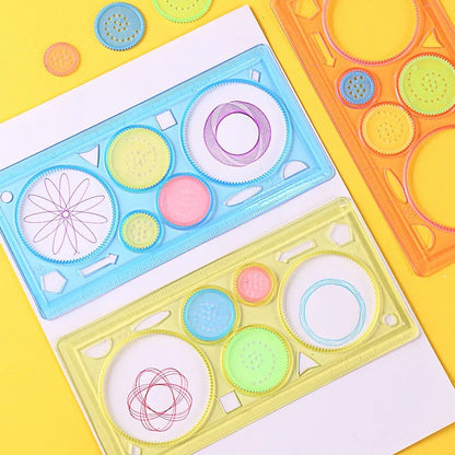 Kids Spirograph Art Set  STEM Drawing Kit with Geometric Rulers  Unleash Creativity  Learn