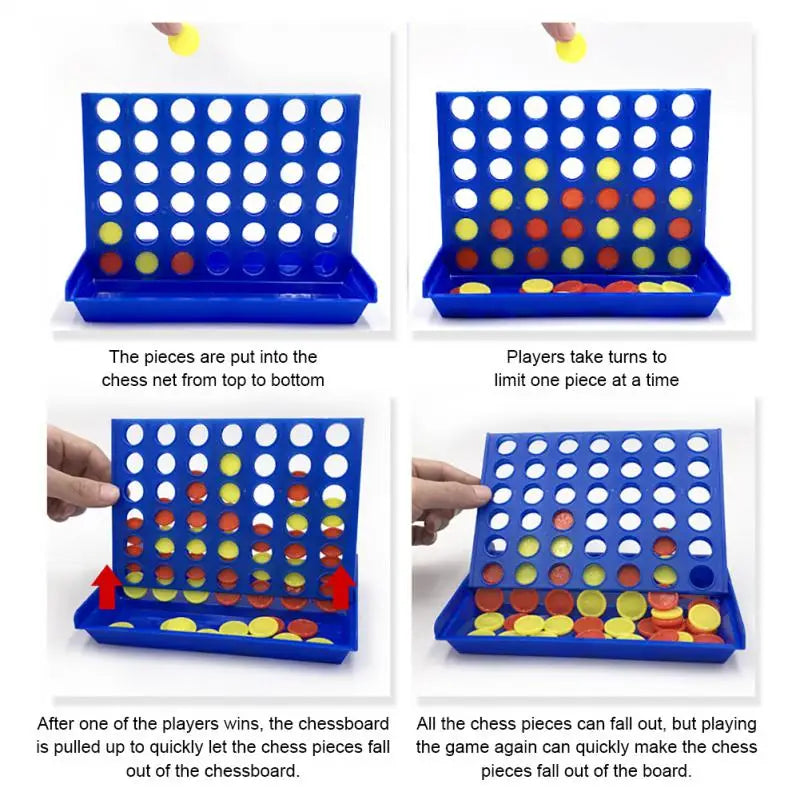 Foldable Connect 4 In A Board Game Family Board Game Toys Children Entertainment Board Games Chess Family Toy