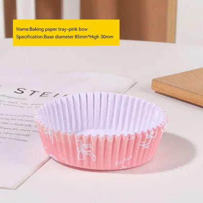 Round Cupcake Liners Greaseproof Paper Baking Cups Non-stick Muffin Wrappers Oven Safe For Muffins Brownie Quiche Snacks