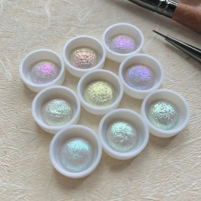30 Color Conventional Color-changing Pearlescent Pigment Hand-painted Water Color Creation Calligraphy Painting Art Pigment