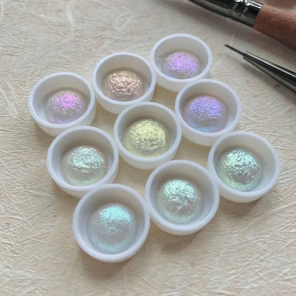 30 Color Conventional Color-changing Pearlescent Pigment Hand-painted Water Color Creation Calligraphy Painting Art Pigment