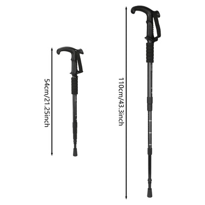 Hiking Stick Trekking Poles Mountaineering Telescopic Stick Walking Stick Suitable for Reduce Pressure and Strain MIAO-US