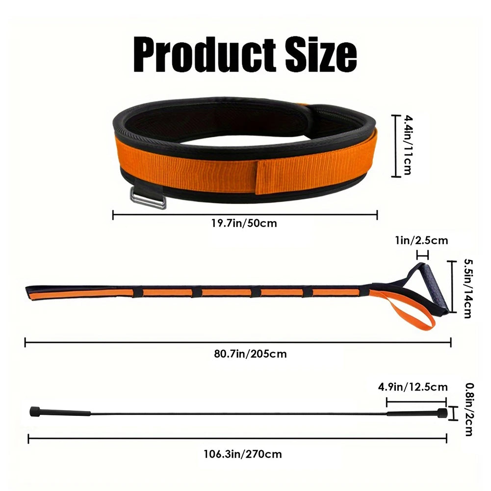 Speed Training Kit with Jump Rope Resistance Training Belt Resistance Band for Sprint Football Basketball Soccer Youth Adult