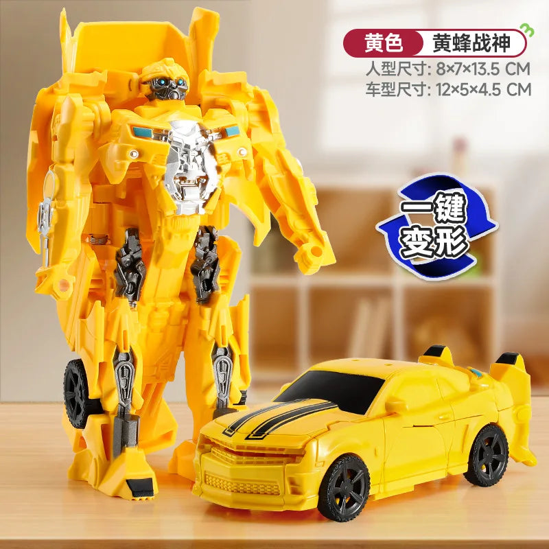 Transforming Car Model Toys Robot Kit Optimus Prime Bumblebee Deformed Car Toys Children Birthday Gift