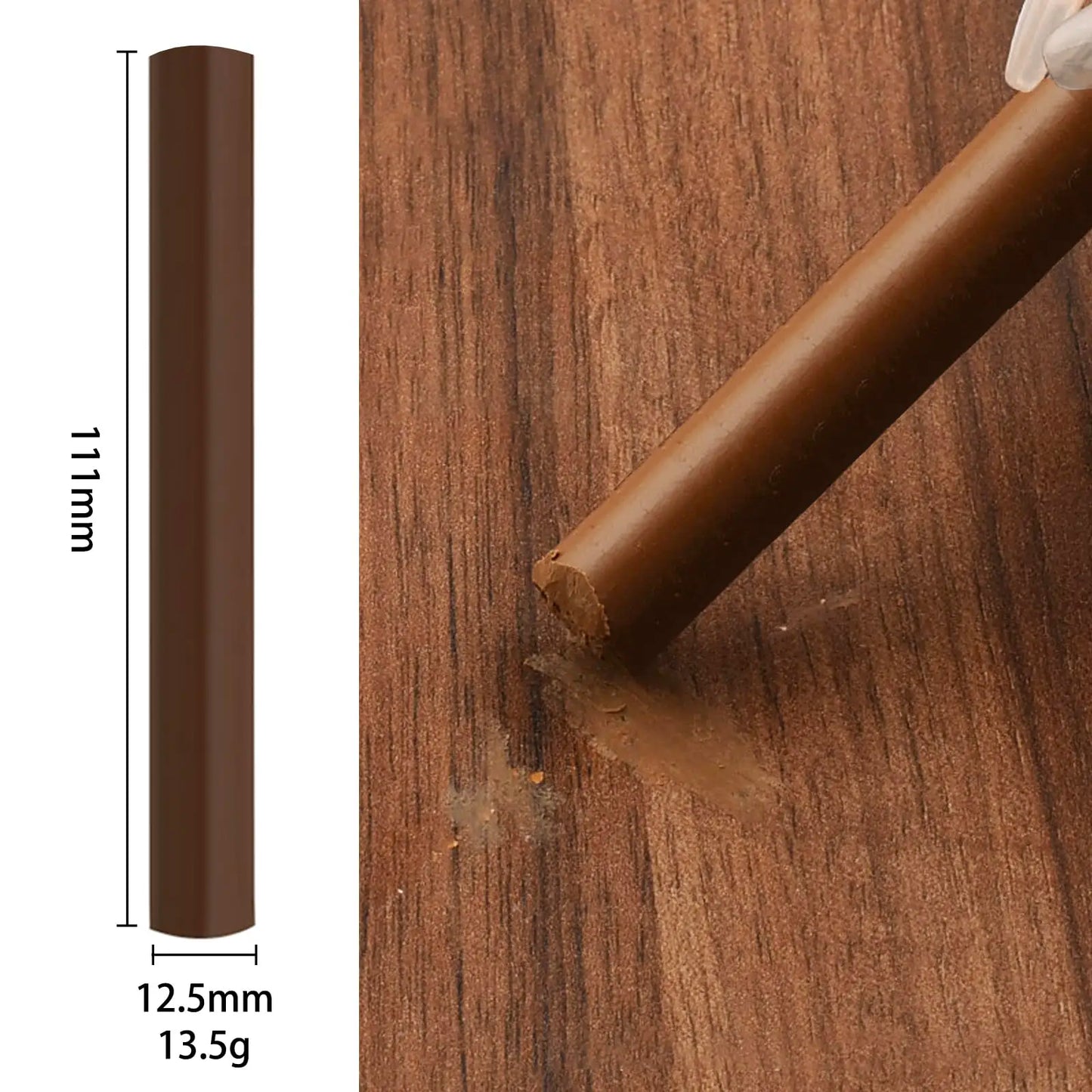 12-Pack Wooden Furniture Repair Kit - Wax Crayons/Pens for Filling Scratches on Floors/Tables