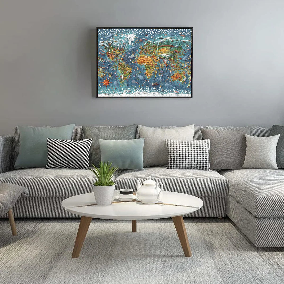 Jigsaw Puzzles for Adults/Kids 500 Pieces Group Jigsaw Puzzles Families Games Toy for Home Art Decor Puzzles 15" x 10"