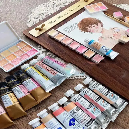 Skin Color Watercolor Paint 2ml Mini Sample VanGogh/Holbein Daniel Smith/Mijello Paul Rubens Flesh Color Water Color Art
