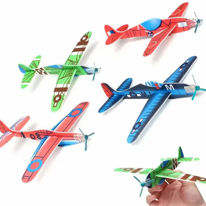 12Pcs Foam Airplane Toy Glider Planes for Kids Party Favors Birthdays Gifts Prize Airplane Model Outdoor Flying Toys
