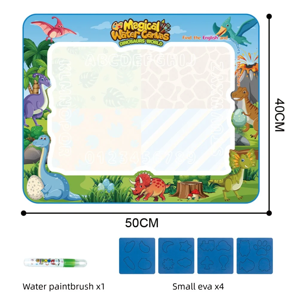 Magic Water Drawing Mat Extra Large Water Doodle Toy Set Painting Board Children Educational Toys Gift for Kids Multiple Size