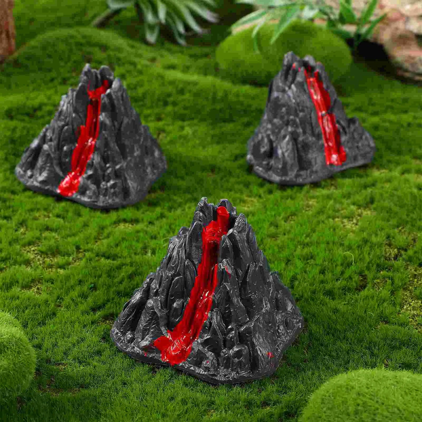 10 Pcs Volcano Model Toy Artificial Decorations Plastic Simulation Adornments Models Toys