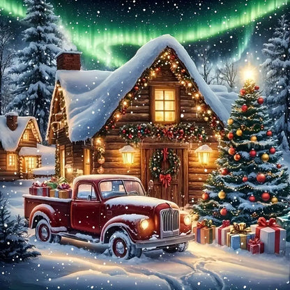 EverShine Diamond Embroidery House Landscape Winter Full Drill Mosaic Car Diamond Painting Christmas Craft Kit Home Decor Gift