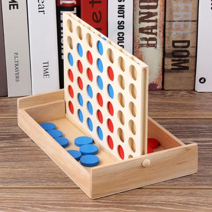 Foldable Connect 4 In A Line Board Game Classic Party Chess Family Toy Early Educational Puzzle Children Thinking Training Gifts