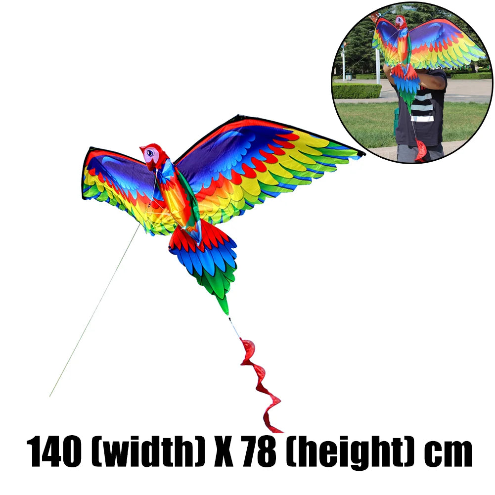 3D Dragon100M Kite Single Line With Tail Outdoor Sports Fun Toy Family Parent-child Interaction  Rainbow Kite