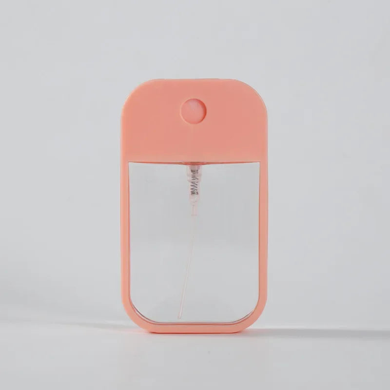 Portable Square Perfume Spray Bottle 45ml Alcohol Watering Hand Sanitizer Refillable Silicone Set Makeup Atomizer For Traveling