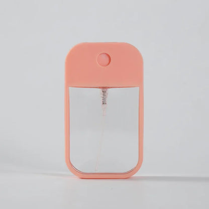 Portable Square Perfume Spray Bottle 45ml Alcohol Watering Hand Sanitizer Refillable Silicone Set Makeup Atomizer For Traveling