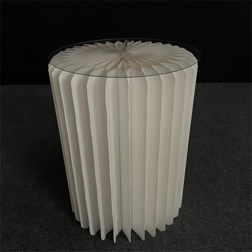 Roman Folding Column Ornaments Party Honeycomb Origami Display Stand Shop Window Wedding Decor Folding Cylindrical Flower Rack