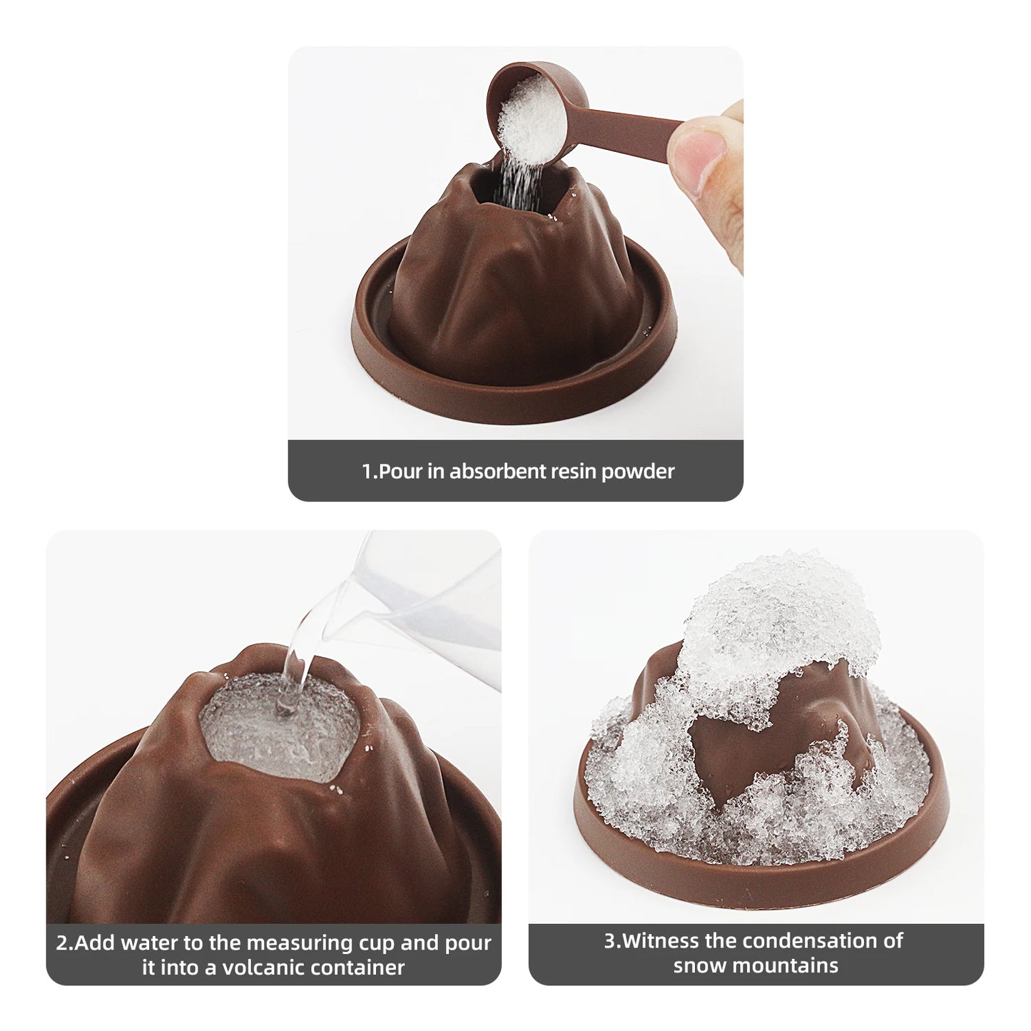 DIY Science Experiment Set, Learning Volcano Eruption Physical Chemical Experiment Kit, Technology Production Science Toy