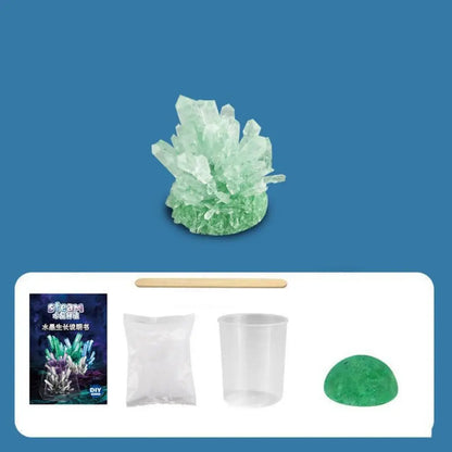 Display Cases Crystal Growing Kit Grow a Crystal Vibrant Colored Crystals DIY Educational Science Toys Easy-to-Follow Manual