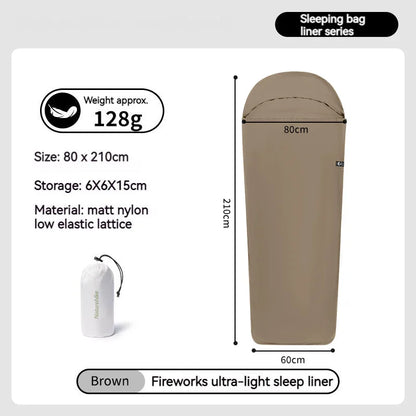 Naturehike Sleeping Bag Liner 128g Ultralight Single Stretch Envelope Soft Style For Tourism Camping Sleeping Bags Accessories