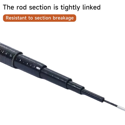 Ultralight Carbon Fishing Rods 1.2/1.5/1.8/2.1M Portable Telescopic Travel Mini Stream Feeder Pole Hard Pesca Carp Freshwater