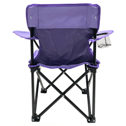 Kids Toddler Chair Lightweight Folding with Carry Bag Armrests Drink Holder Safety Locks Great Camping Parks Events